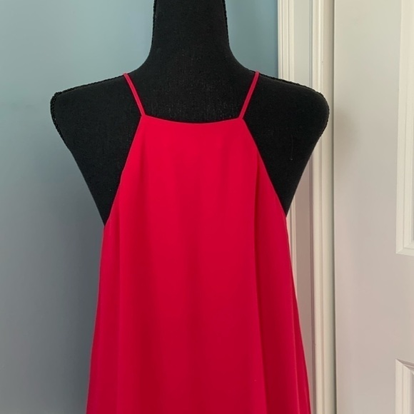 LOFT red flowy racerback tank Small NEW cami - Picture 2 of 2